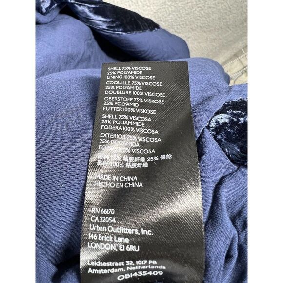 Anthropologie Velvet Purple Midi Dress Size Medium - Picture 11 of 12